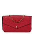 Empreinte Pochette Felicie Chain Wallet Scarlet