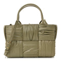 Foulard Intrecciato Pleated Arco Tote Travertine