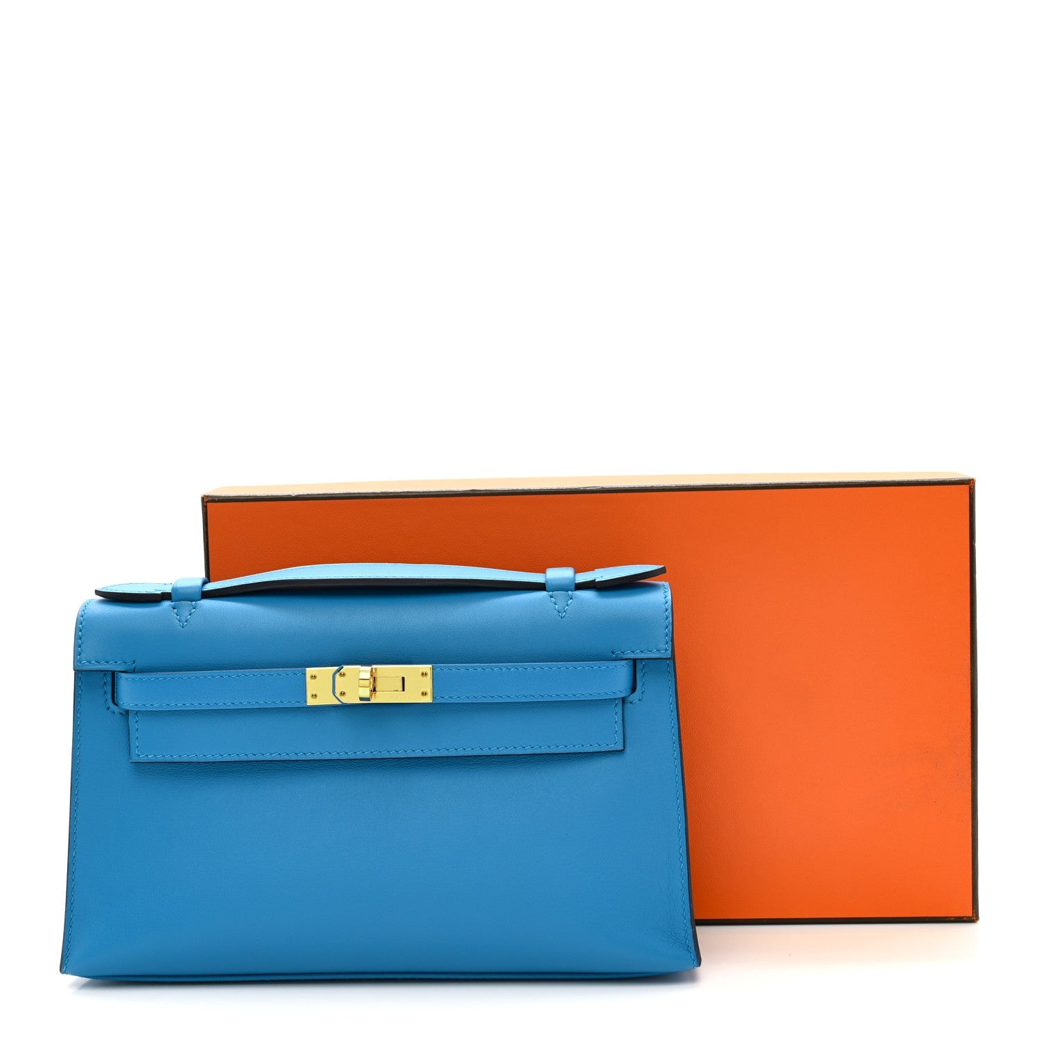 Swift Kelly Pochette Clutch Bleu Frida