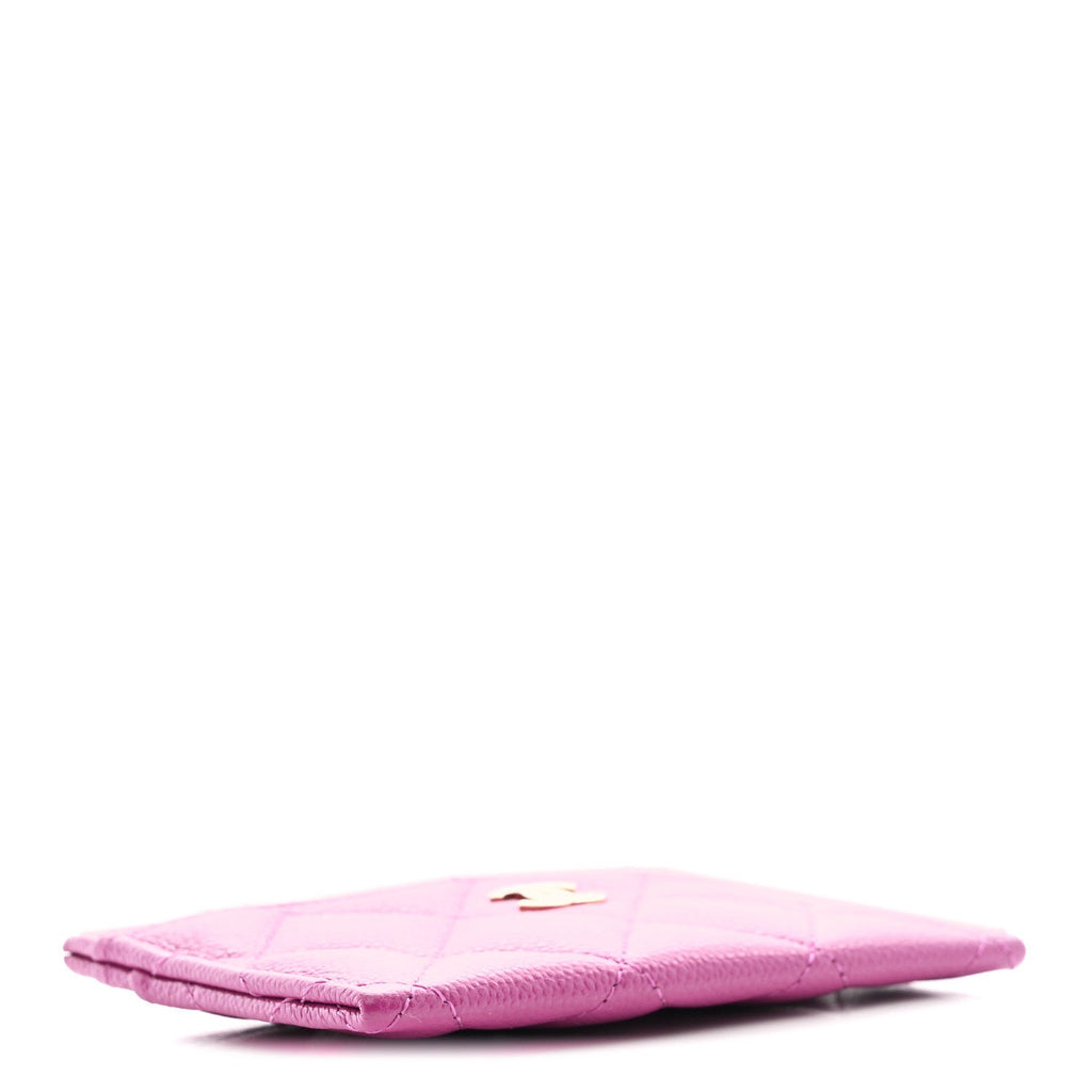 Caviar Quilted  Holder Purple
