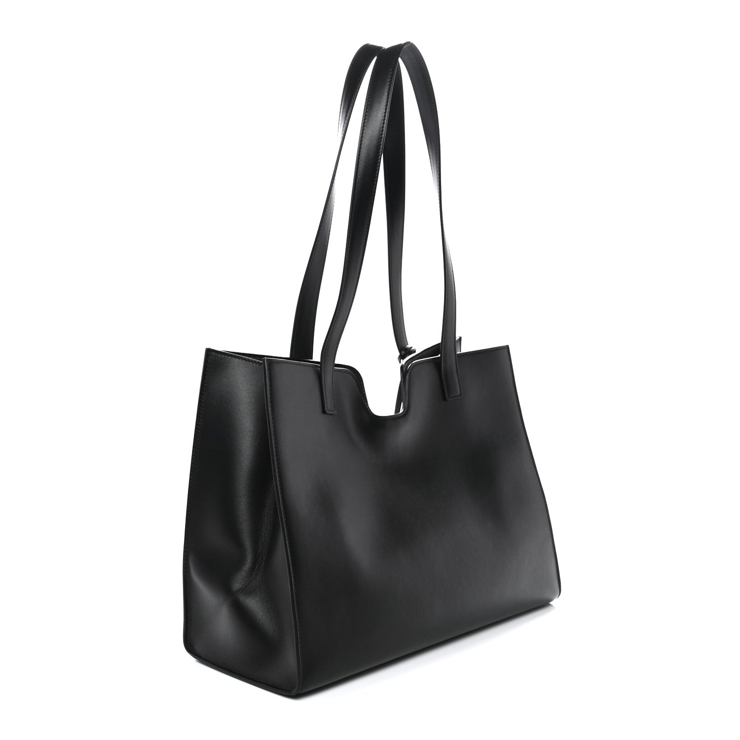 Smooth Calfskin Cabas 16 Bag Black