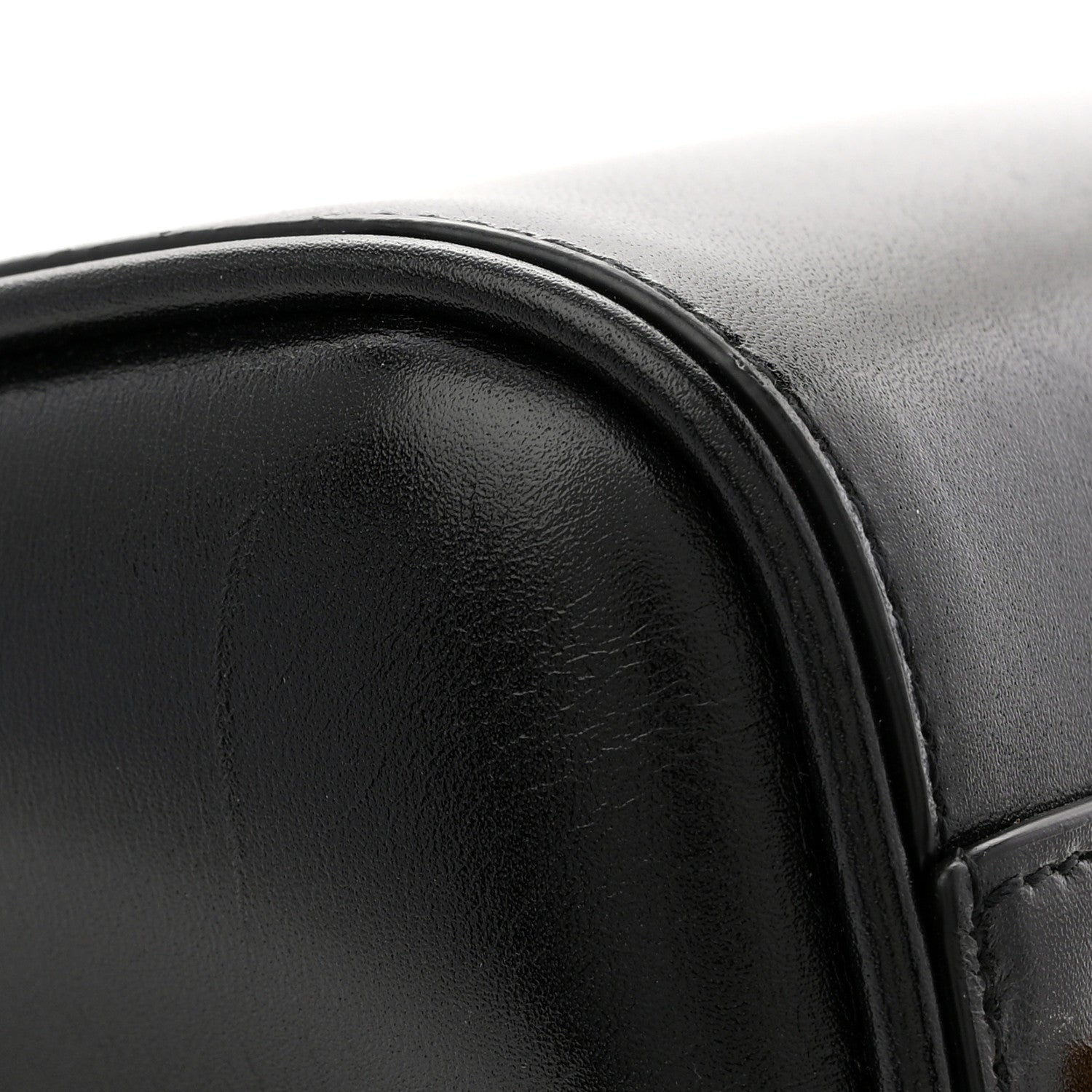 Smooth Calfskin Manhattan North South Shopper Tote Black