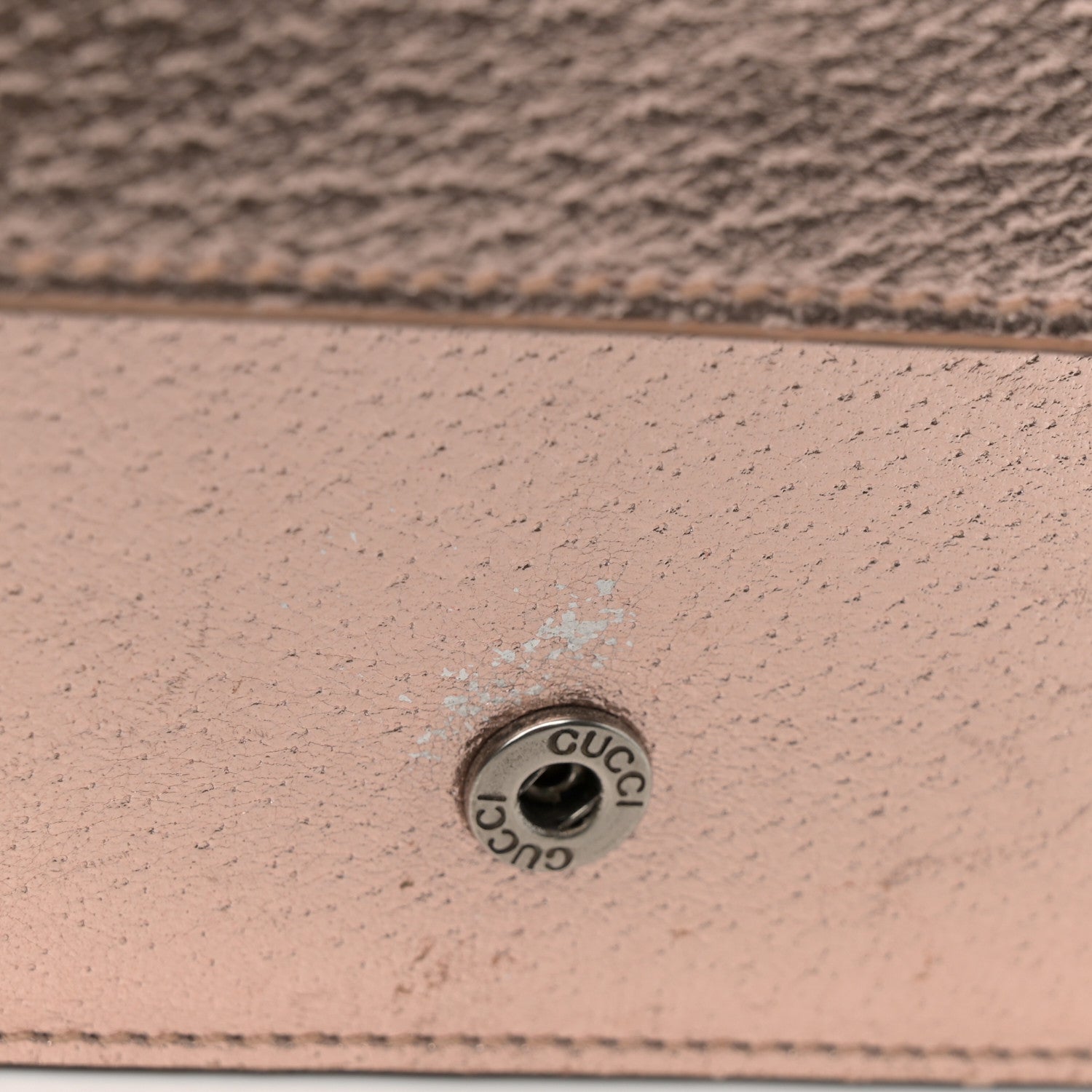 Metallic Calfskin Super Mini Dionysus Shoulder Bag Rose Gold