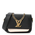 Grained Calfskin Lockme Tender Black