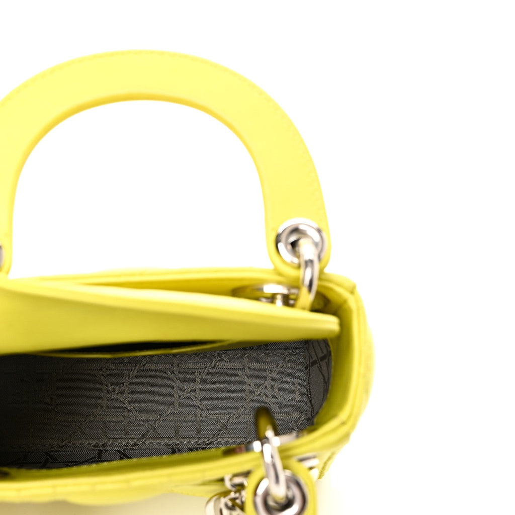 Lambskin Cannage Nano Lady Dior Acid