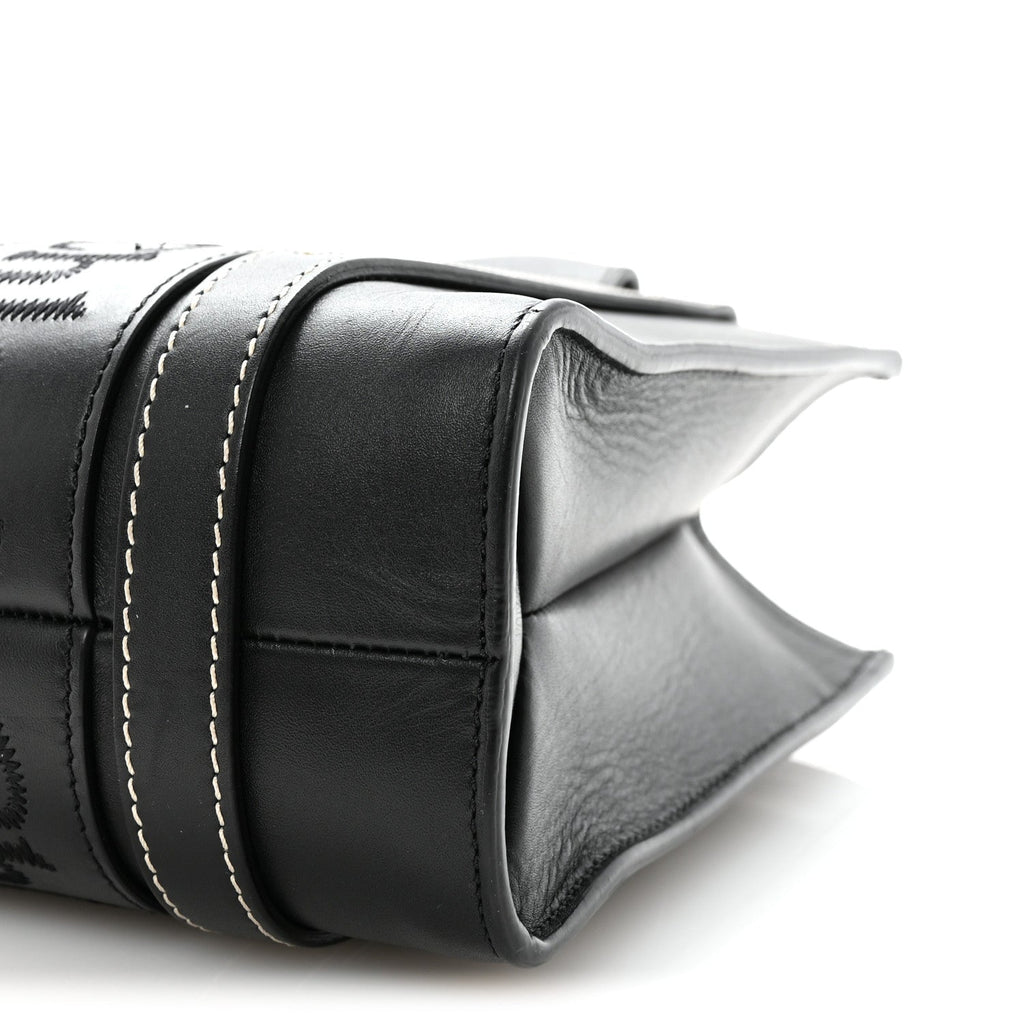 Calfskin Small Woody Tote Black