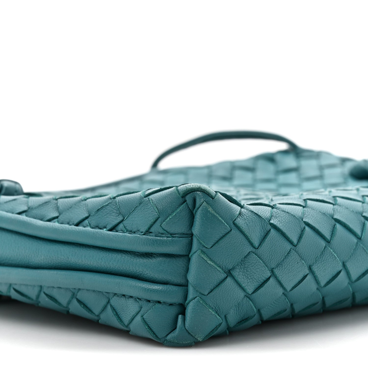 Nappa Intrecciato Nodini Crossbody Messenger Mallard