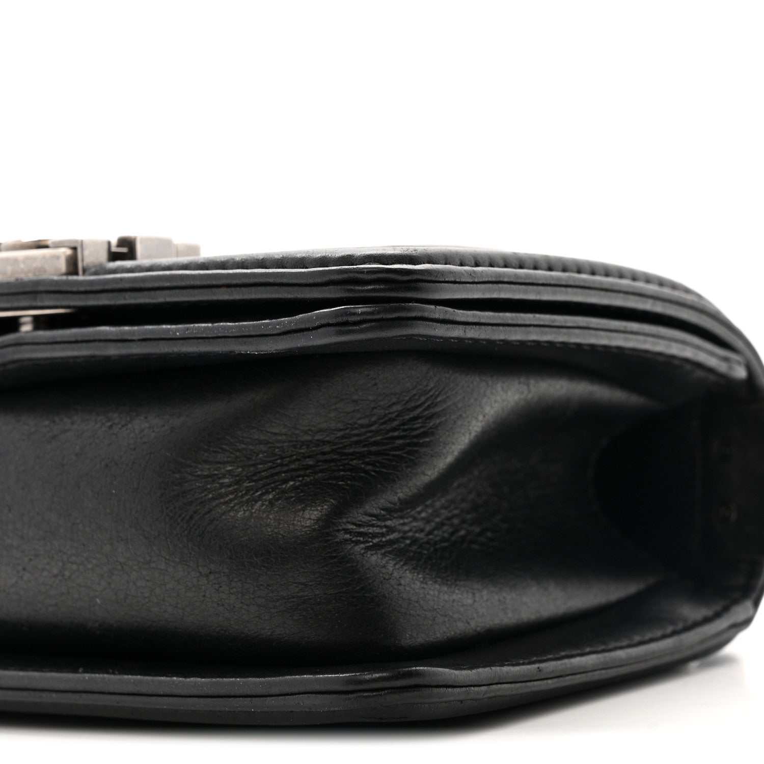 Galuchat Stingray Mini Boy Flap  Black Silver