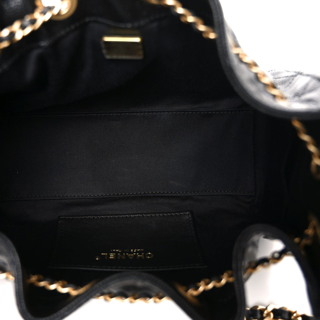 Caviar Quilted Mini Chanel 25 Handbag Black