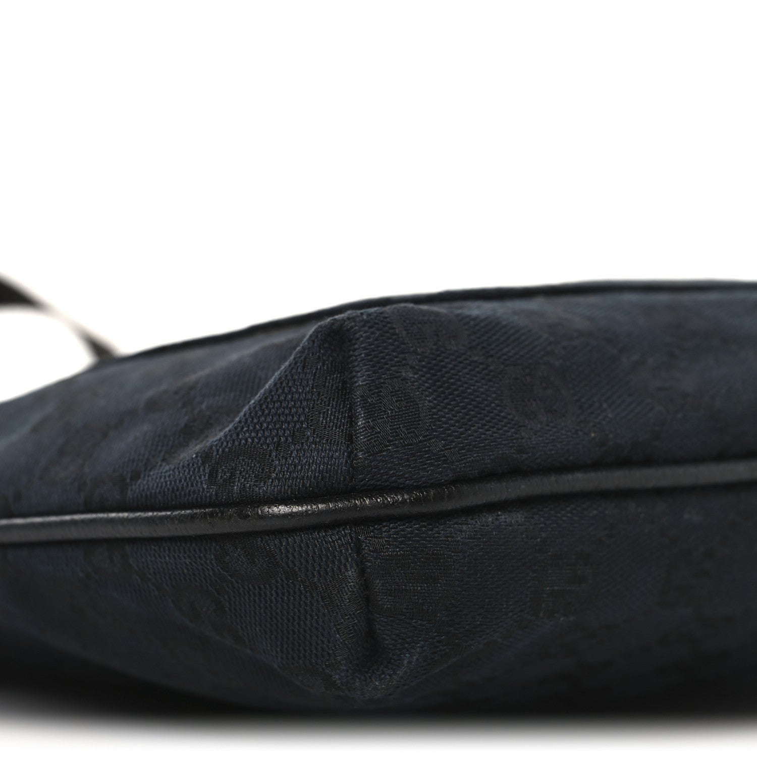 Monogram Flat Messenger Bag Black
