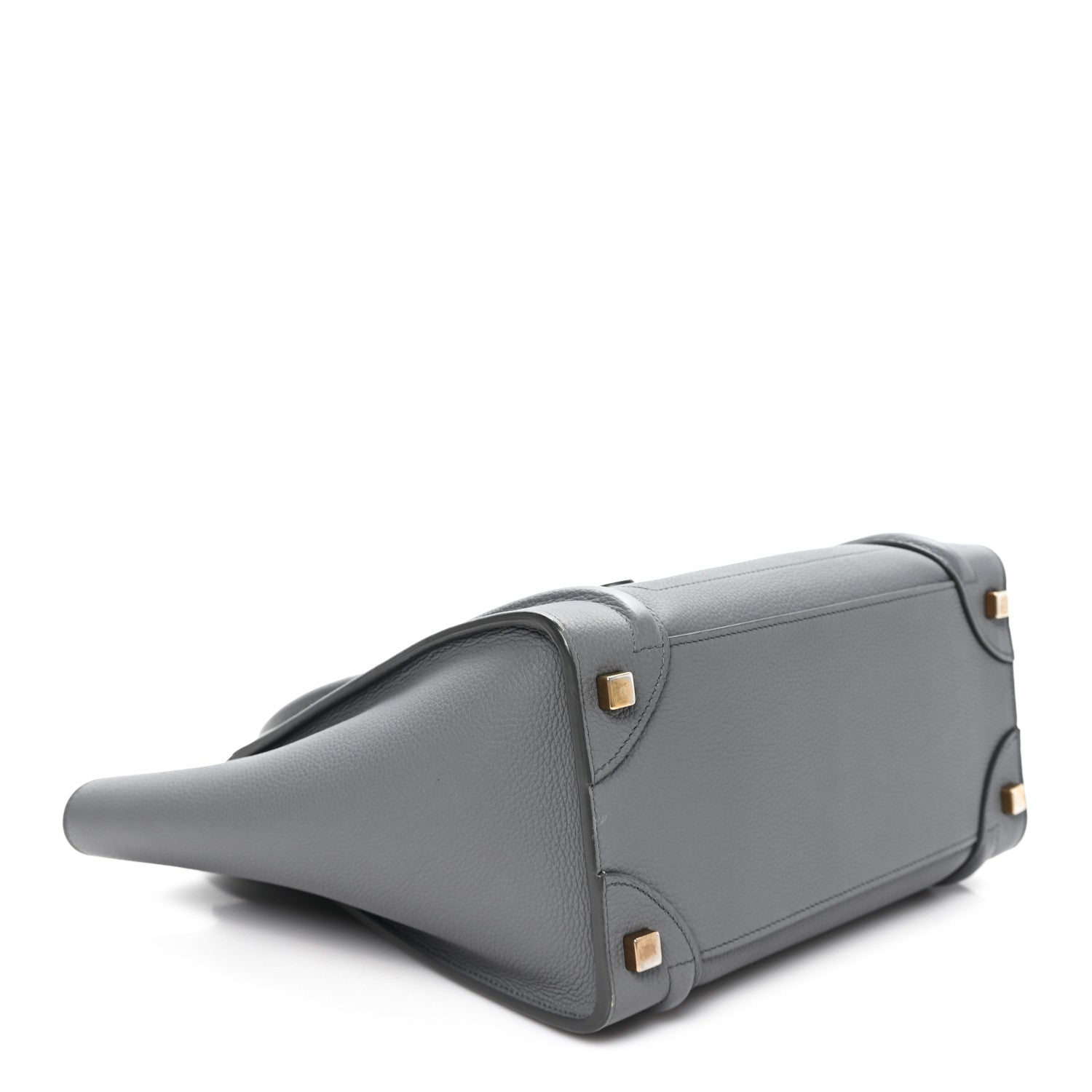 Baby Drummed Calfskin Micro Luggage Kohl