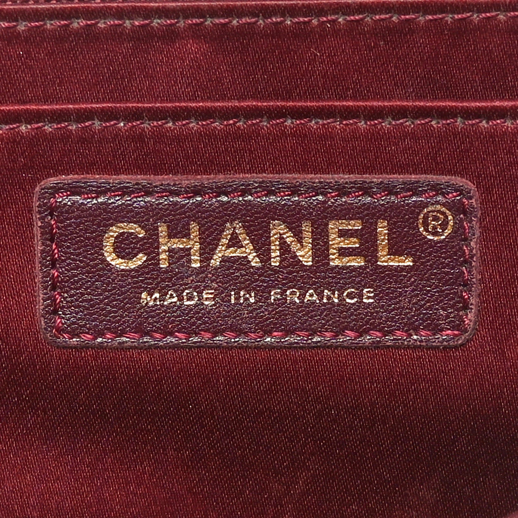 Lambskin Quilted Medium Golden Class Flap Black