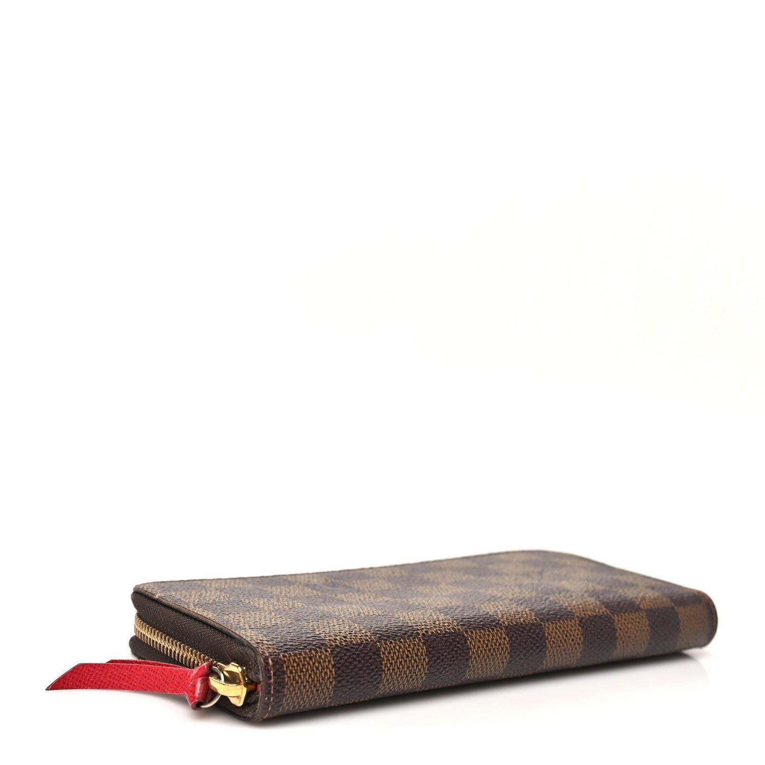 Damier Ebene Clemence Wallet Cherry