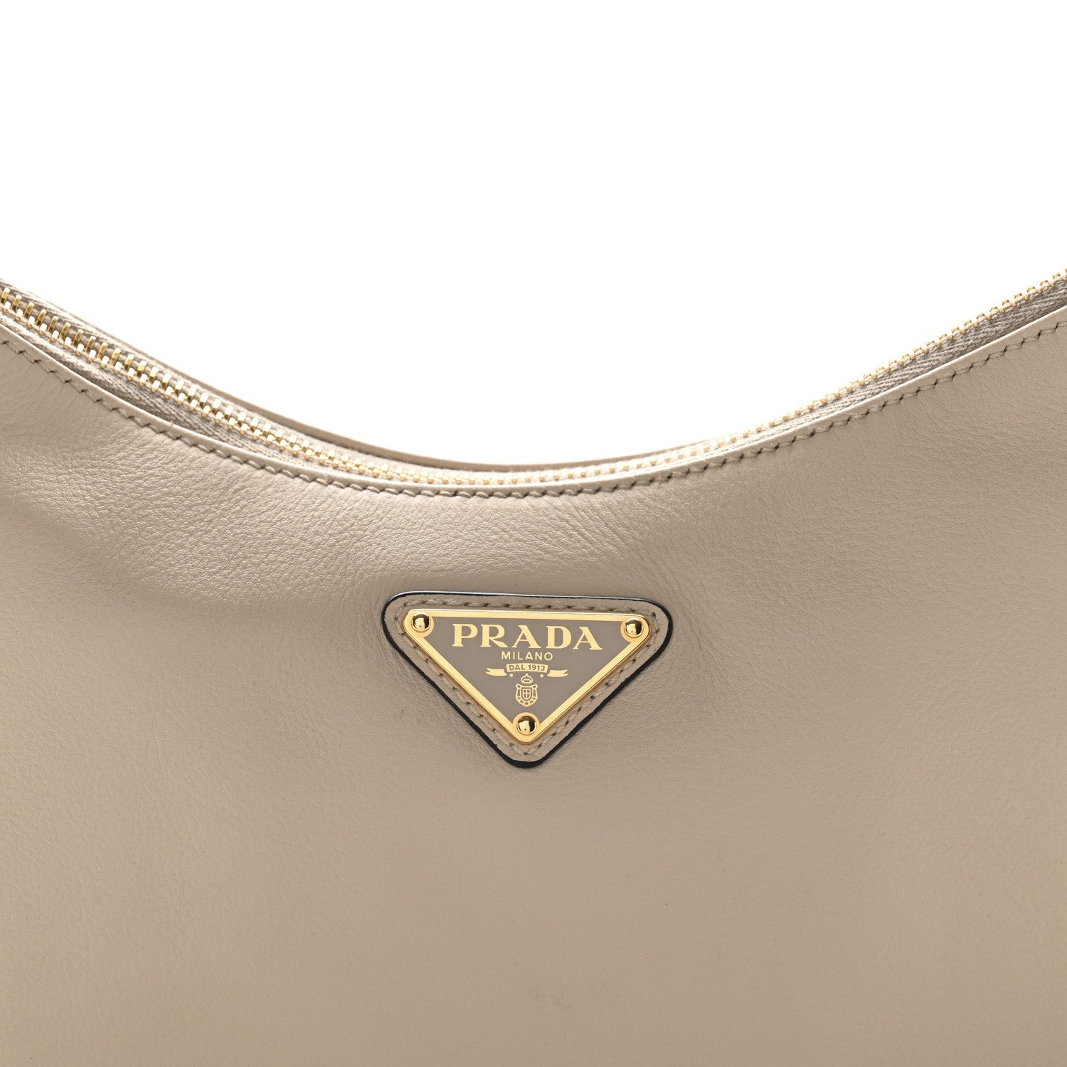 Soft Calfskin Medium Aimee Shoulder Bag Travertine