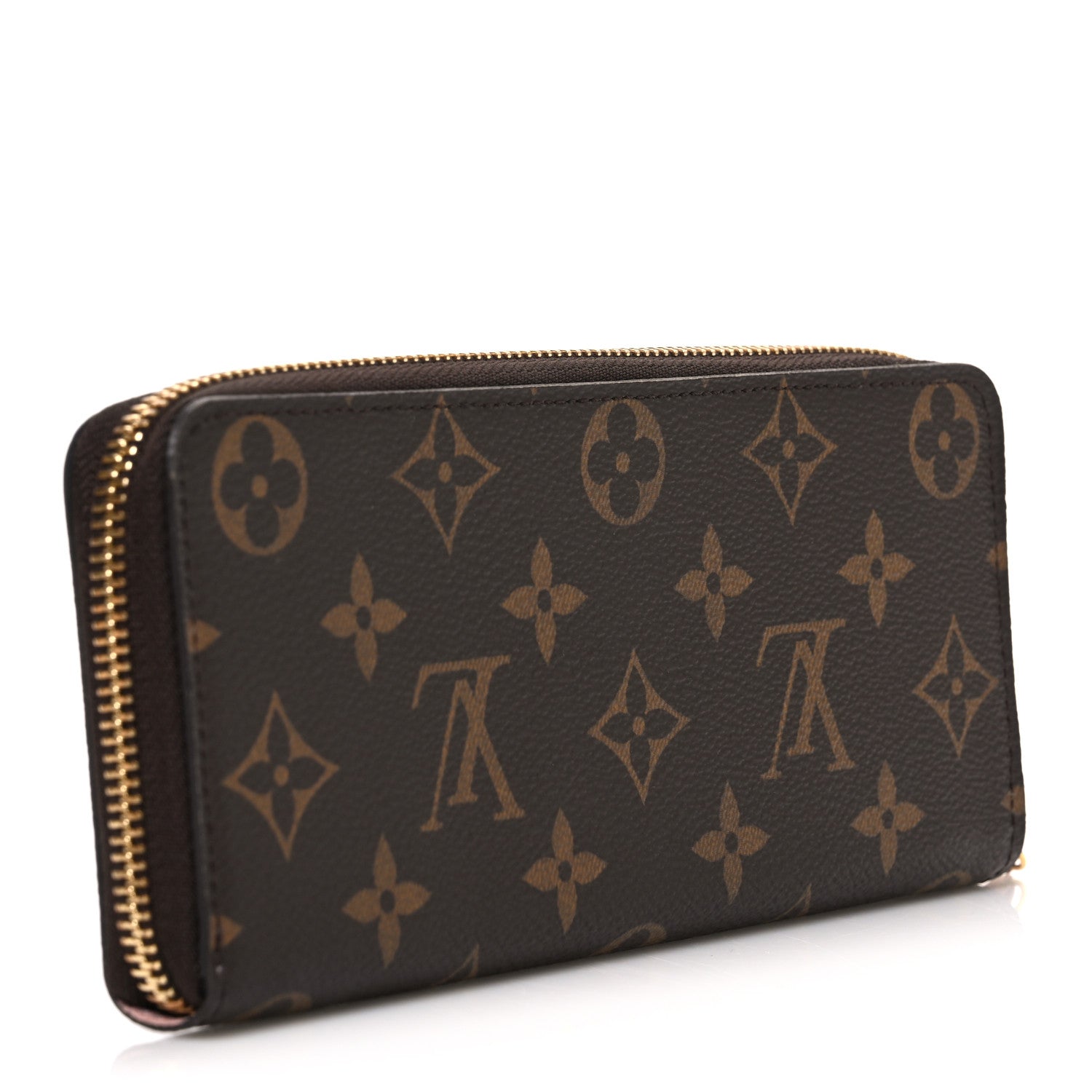 Monogram Clemence Wallet Rose Ballerine
