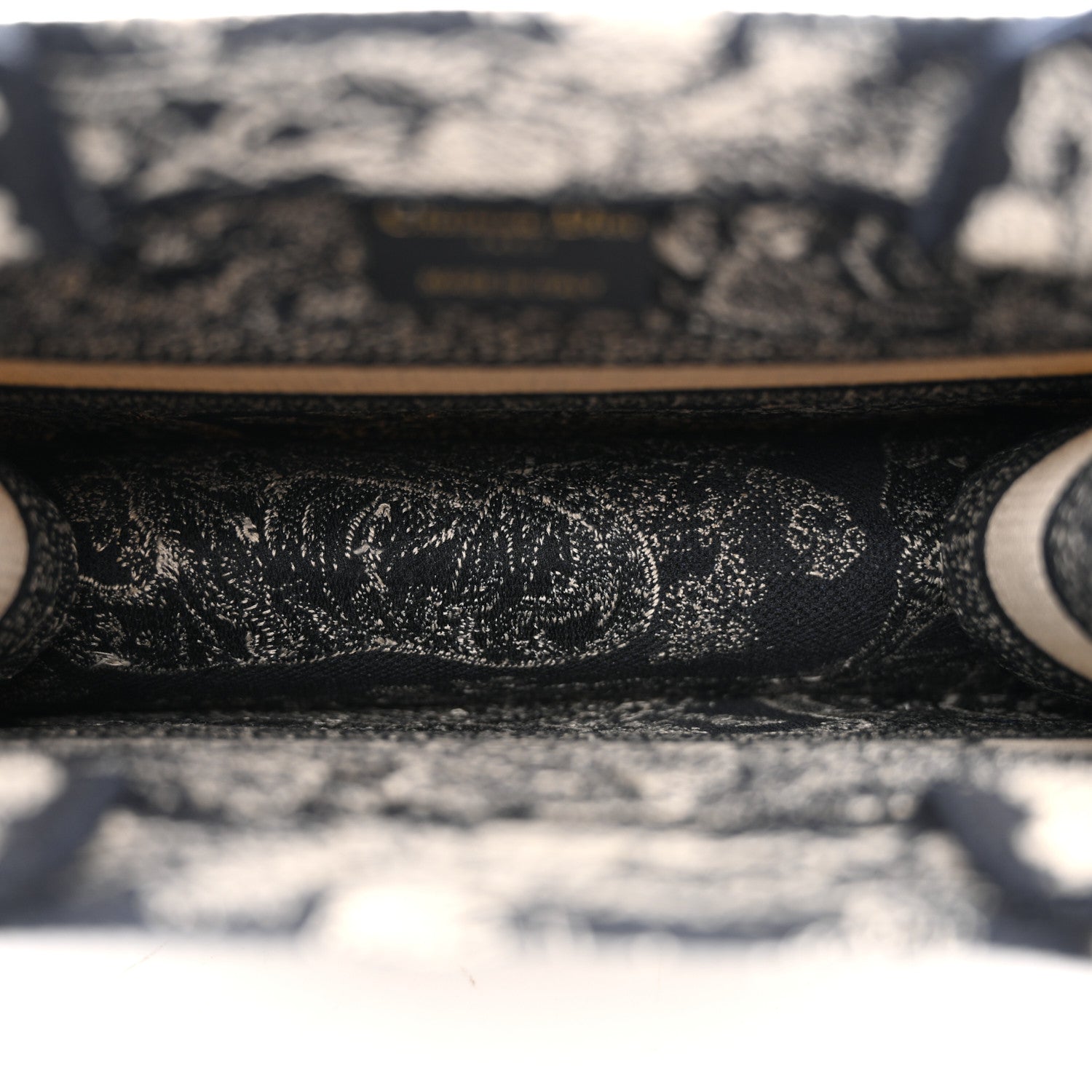 Canvas Embroidered Small Dioriviera Toile De Jouy Book Tote Blue
