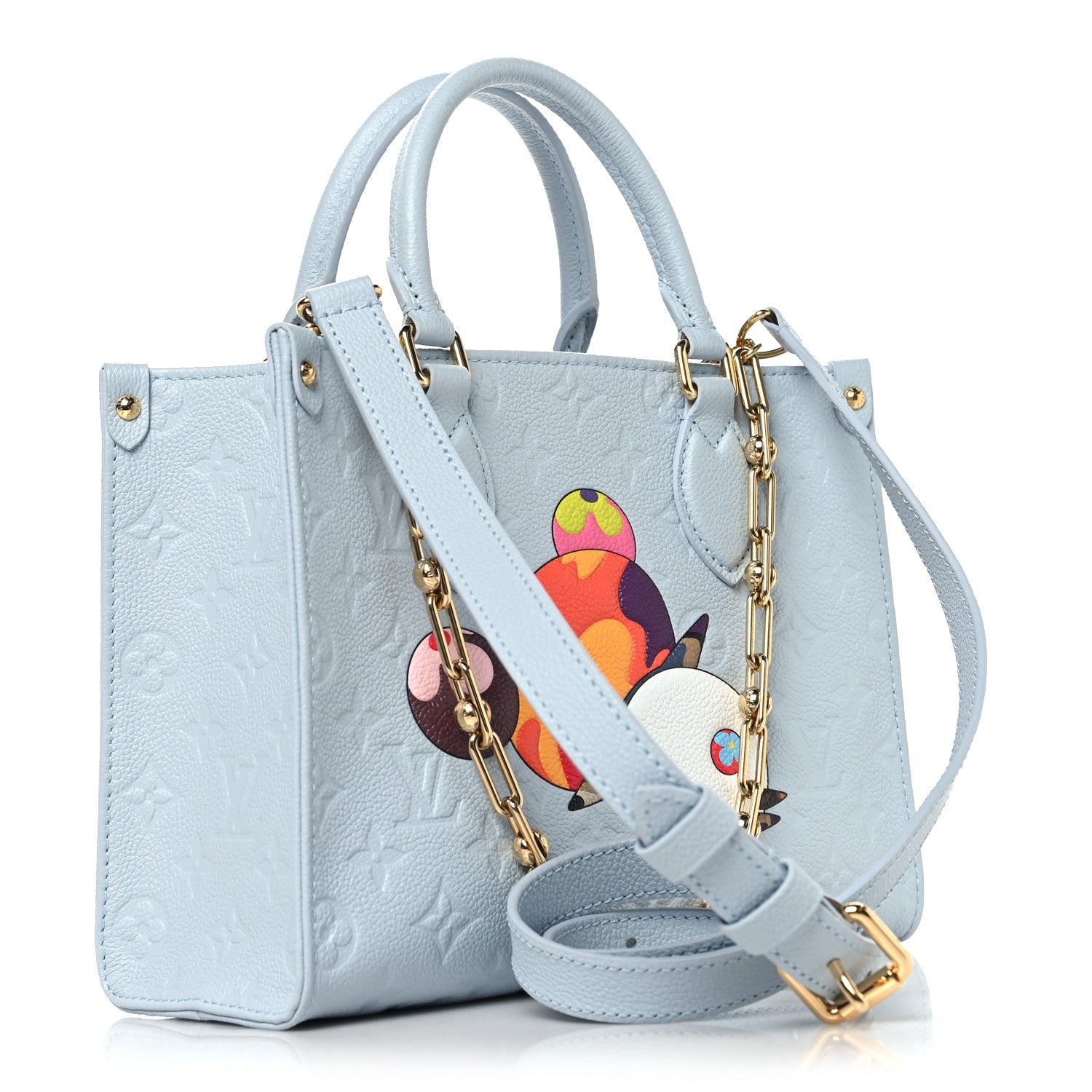 LV X TM Empreinte Monogram Superflat Onthego PM Washed Blue