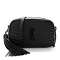Grain De Poudre Matelasse Monochrome Monogram Mini Lou Camera Bag Black