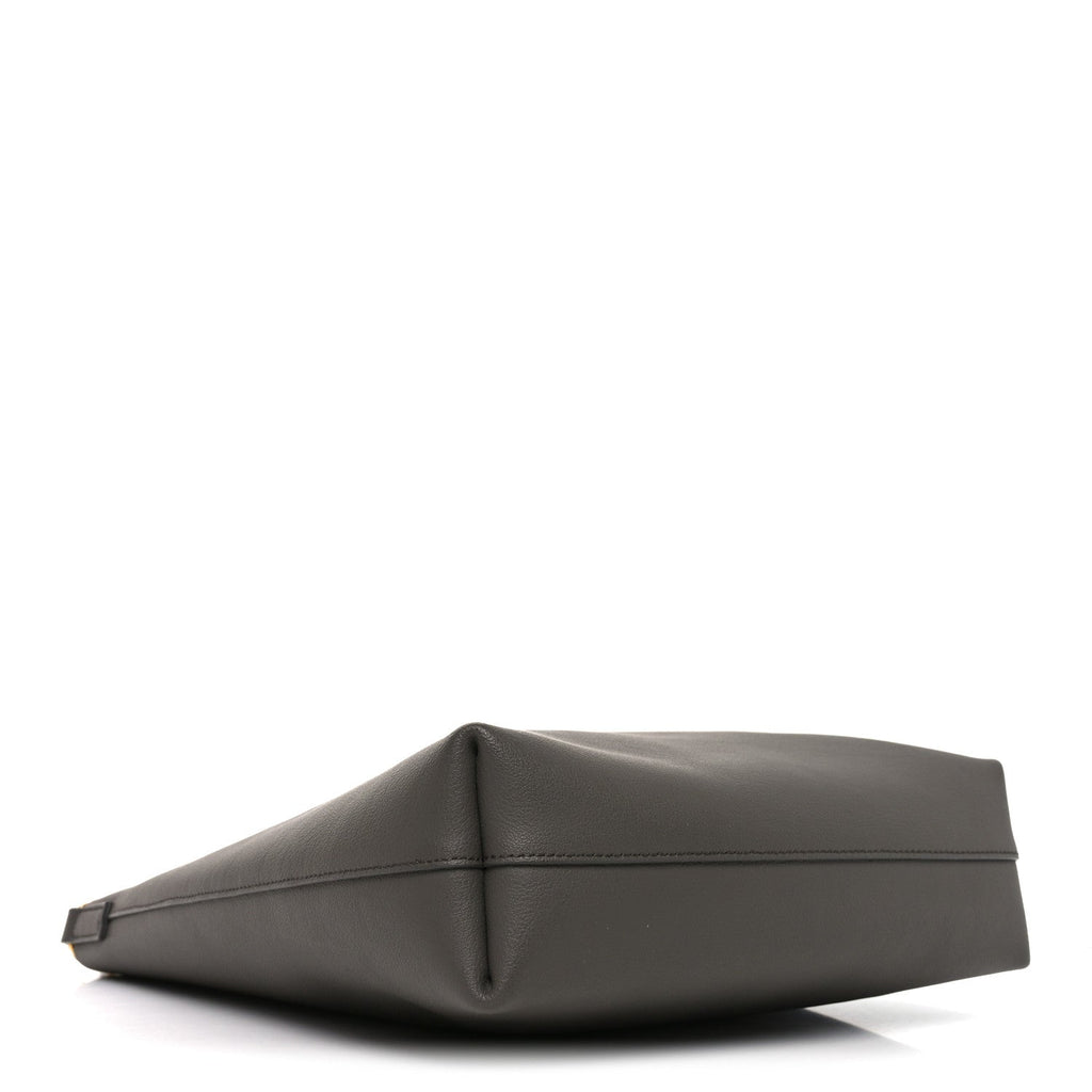 Calfskin Toy Shopping Tote Earth Grey