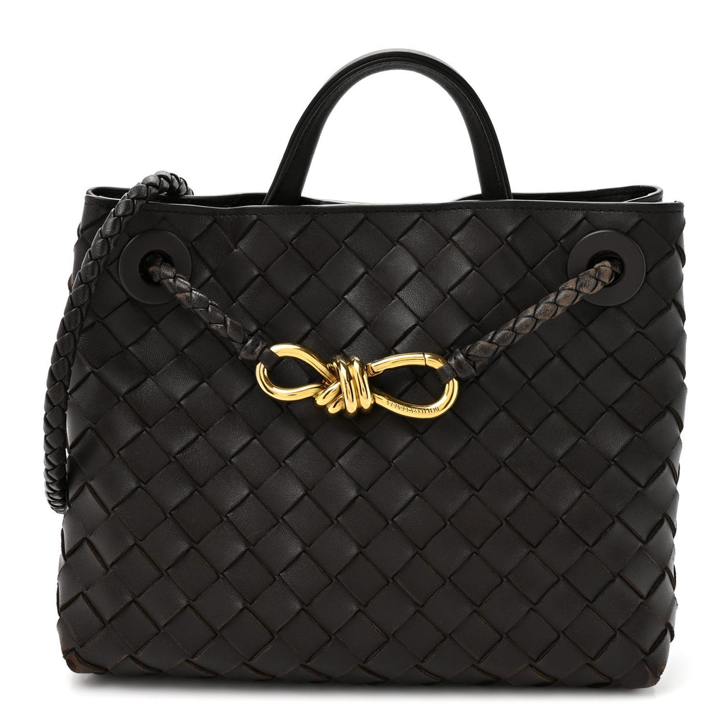 Nappa Intrecciato Small Andiamo Shoulder Bag Fondant