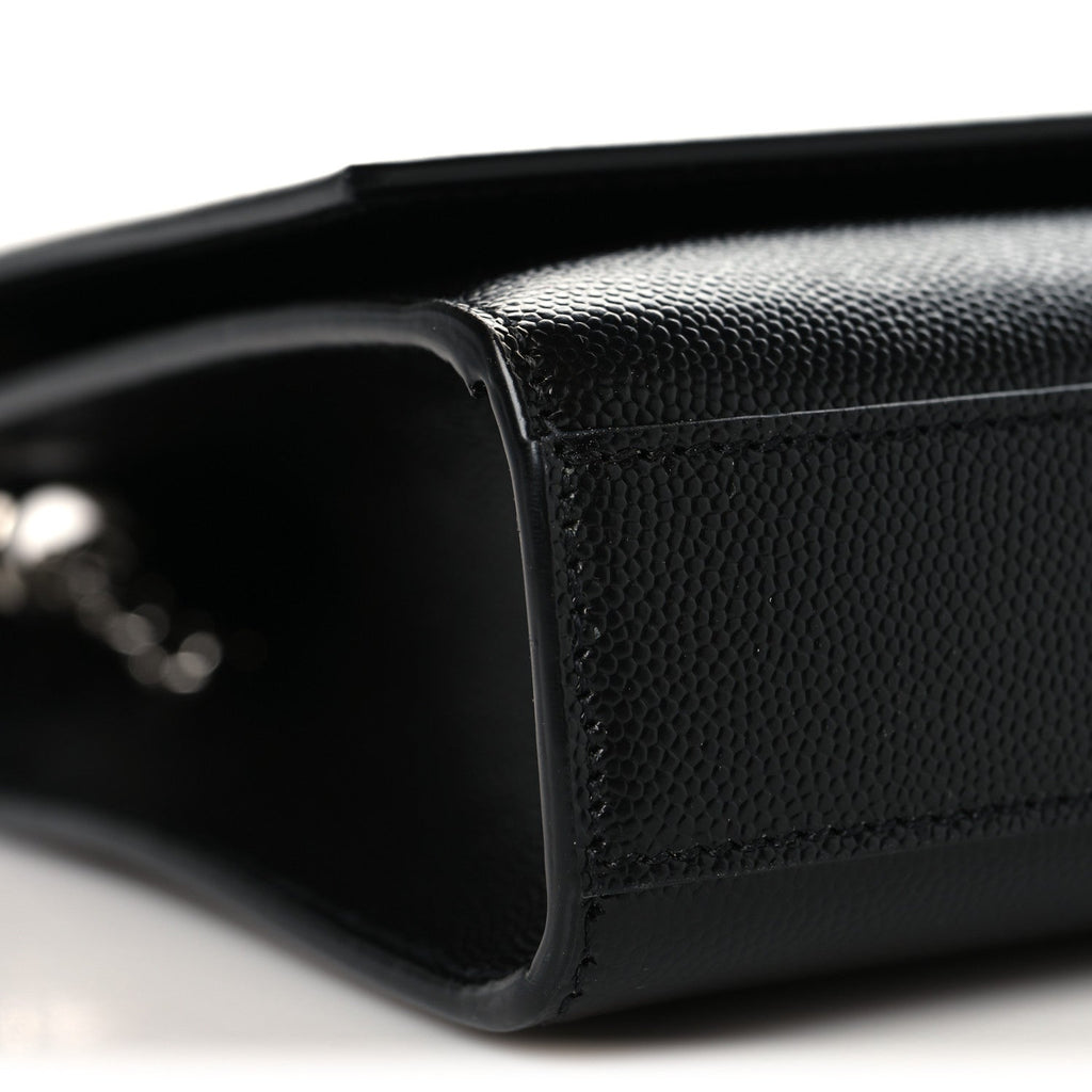 Grain De Poudre Medium Classic Monogram Kate Satchel Black