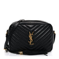 Calfskin Matelasse Monogram Lou Camera Bag Black