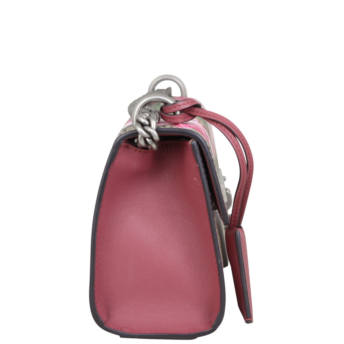 Gucci GG Supreme Blooms Padlock Small Shoulder Bag
