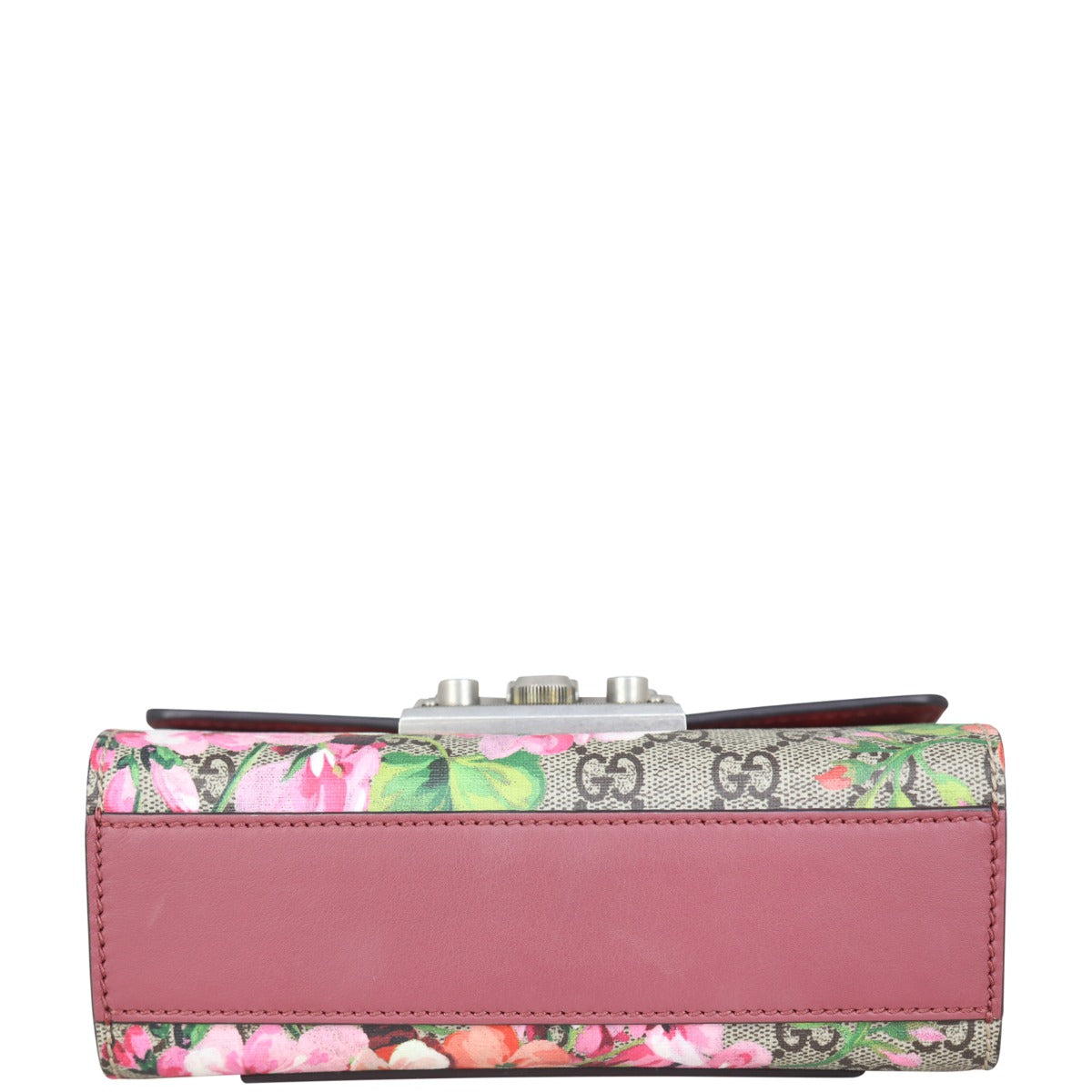 Gucci GG Supreme Blooms Padlock Small Shoulder Bag