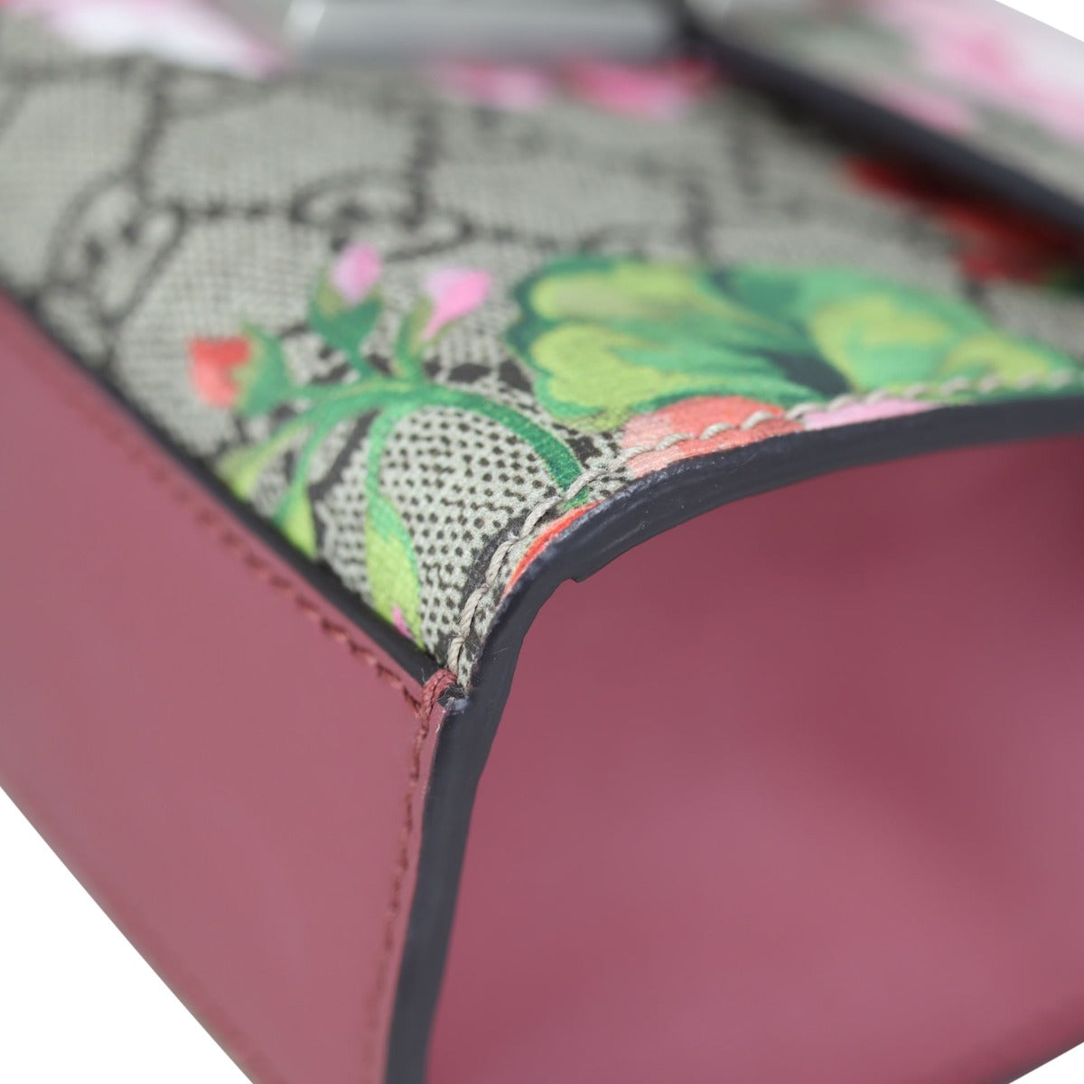 Gucci GG Supreme Blooms Padlock Small Shoulder Bag