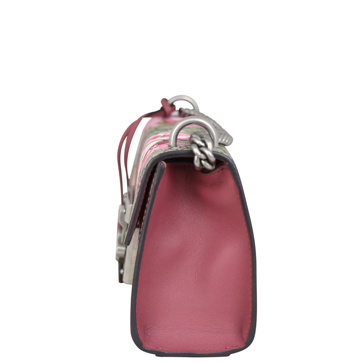 Gucci GG Supreme Blooms Padlock Small Shoulder Bag