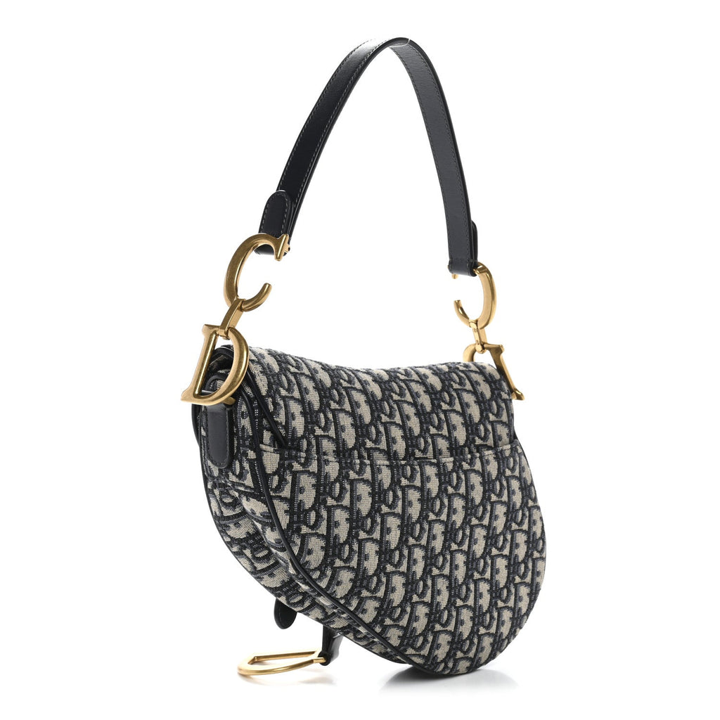 Oblique Saddle Bag Blue