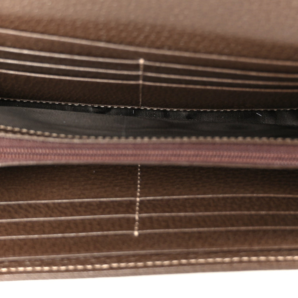 GG Supreme Monogram Web Ophidia Wallet On Chain Brown