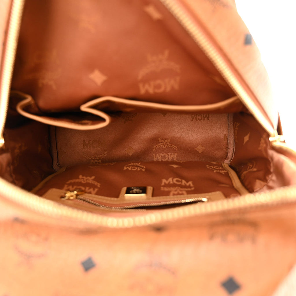 Visetos Studded Small Dual Stark Backpack Cognac