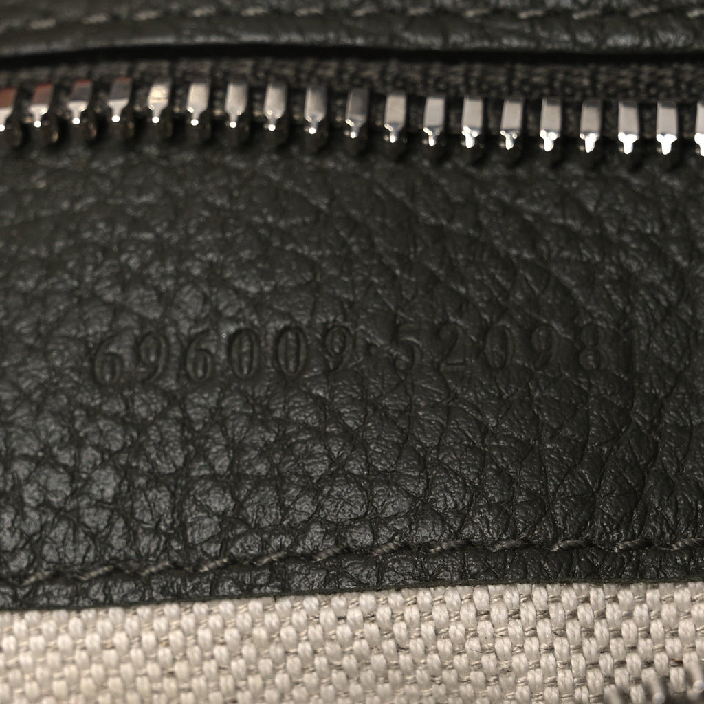 Piuma Calfskin Jumbo GG Embossed Medium Wristlet Messenger Bag Green
