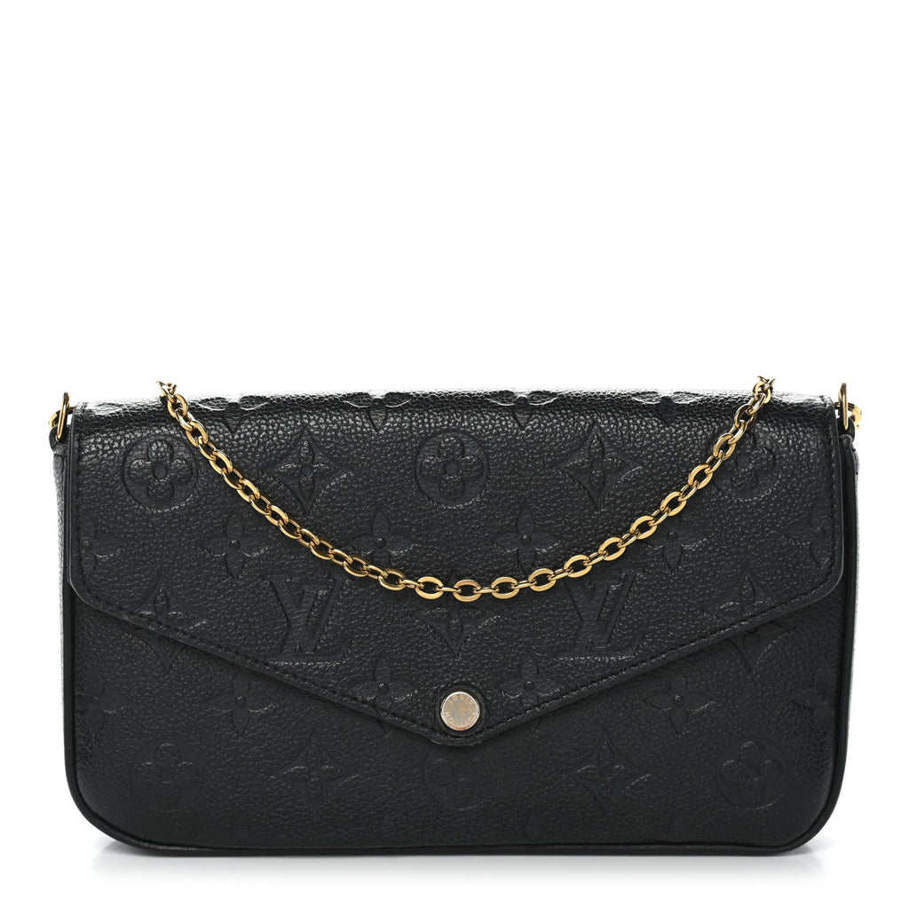 Empreinte Pochette Felicie Chain Wallet Black
