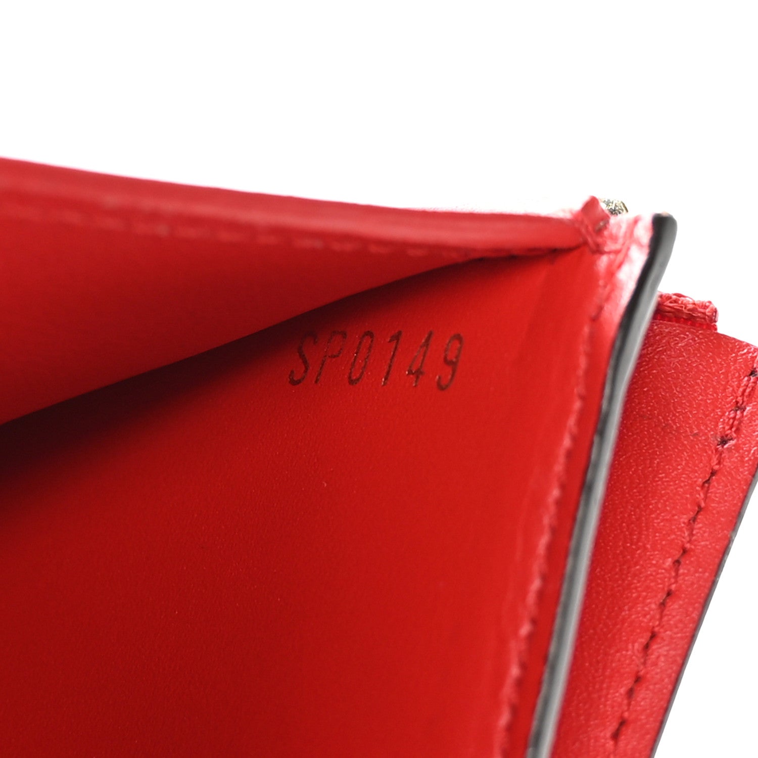 Monogram Flower Lock Compact Wallet Coquelicot