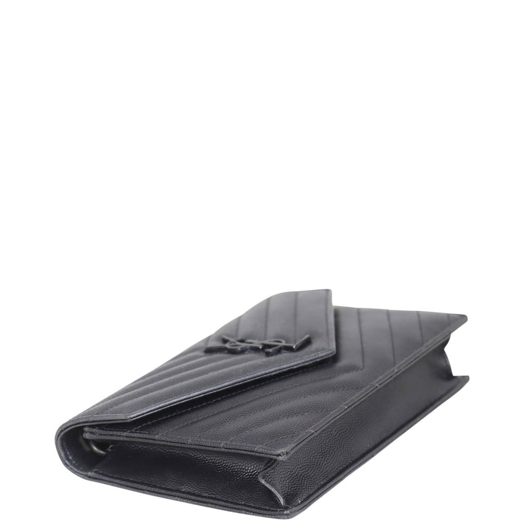 Saint Laurent Monogram Envelope Chain Wallet