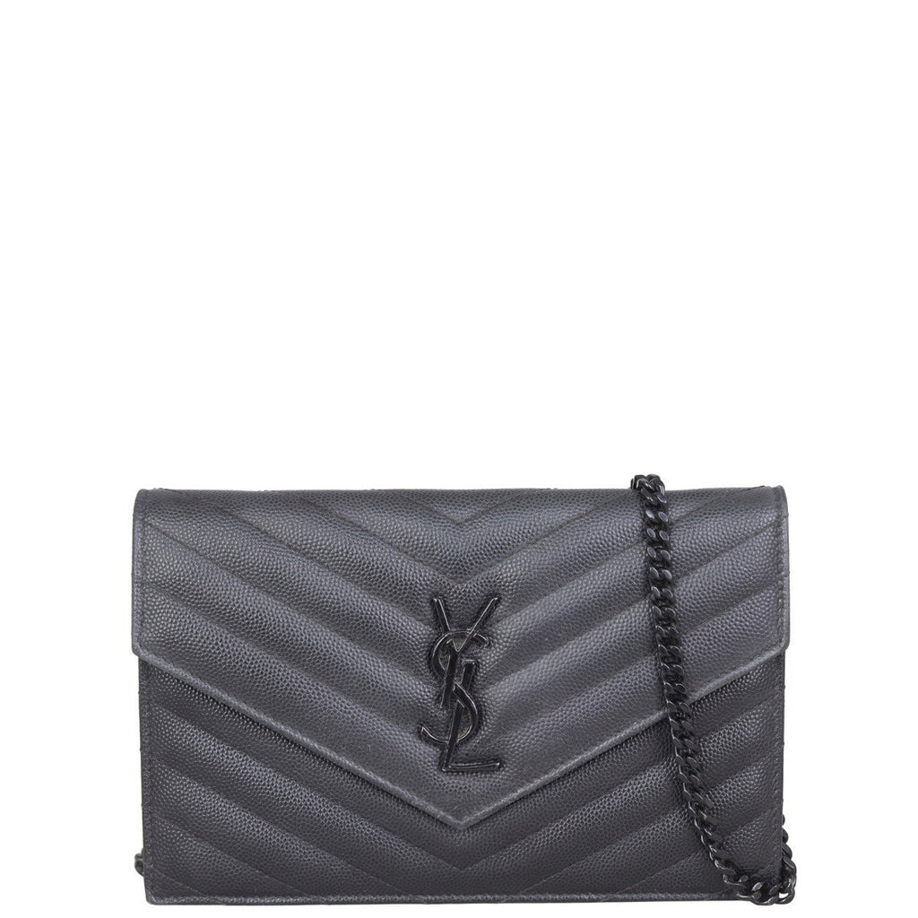 Saint Laurent Monogram Envelope Chain Wallet
