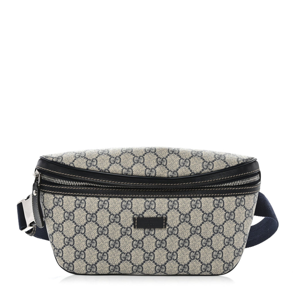 GG Supreme Monogram Belt Bag Navy
