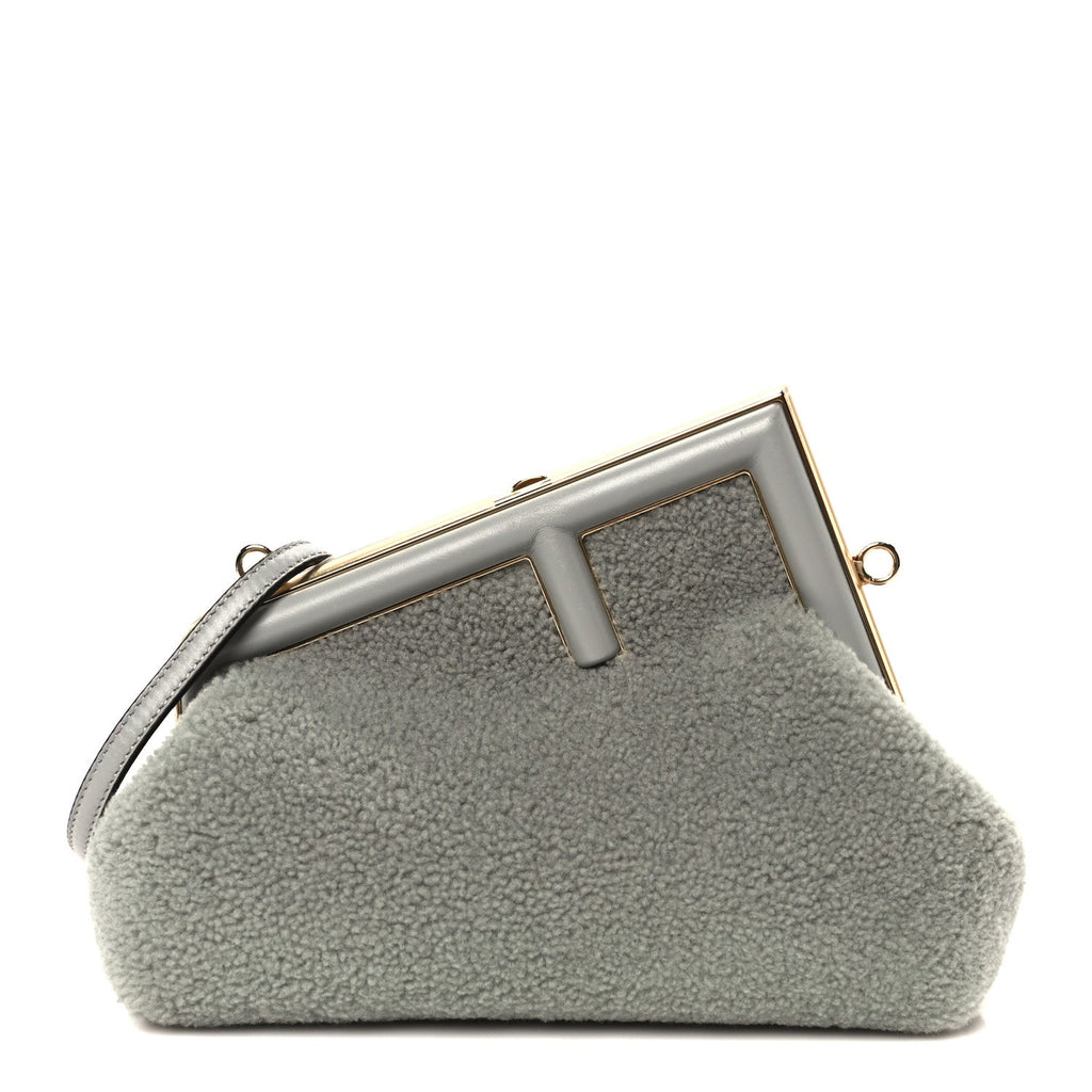 Shearling Small Fendi First Ghiaccio Oro Soft