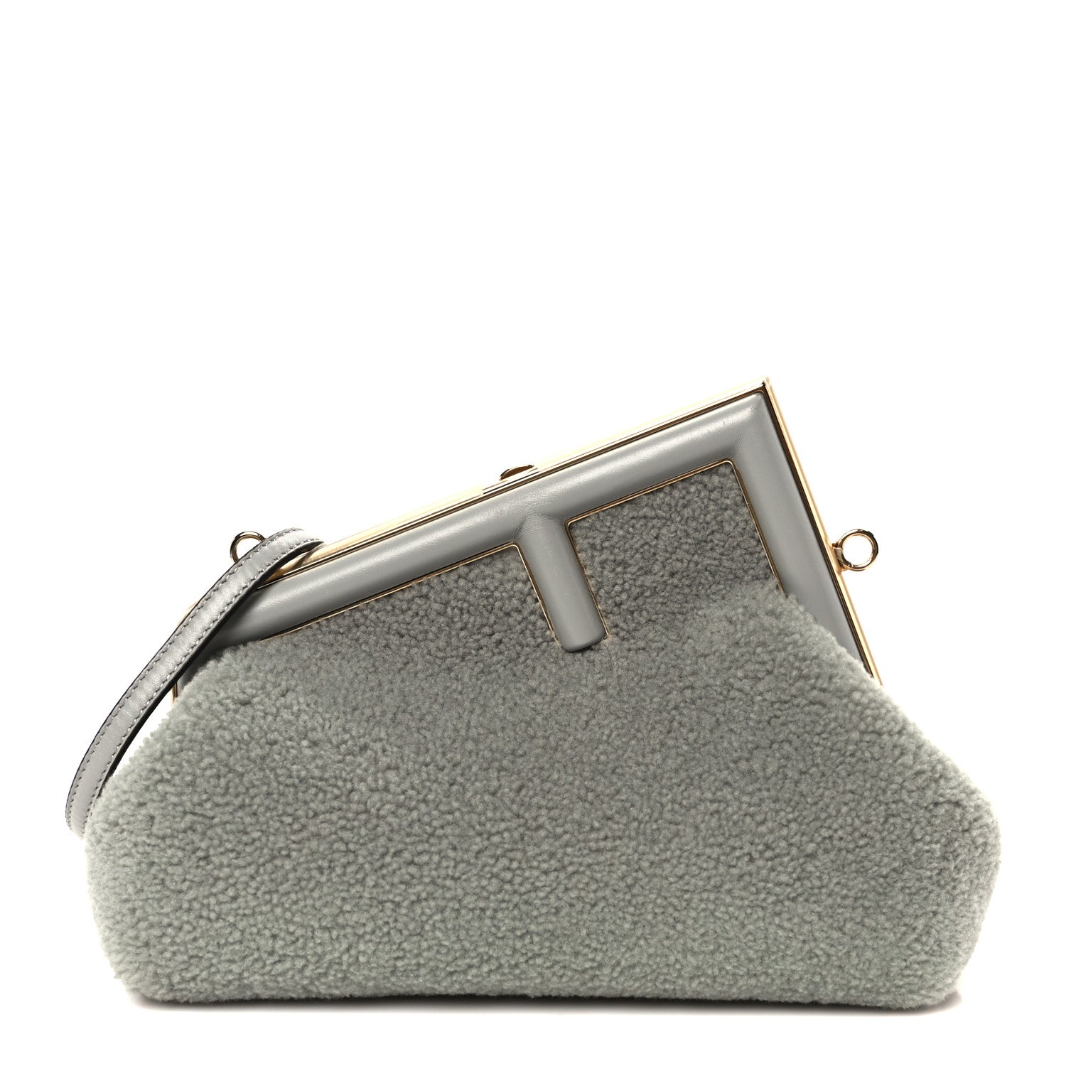 Shearling Small Fendi First Ghiaccio Oro Soft