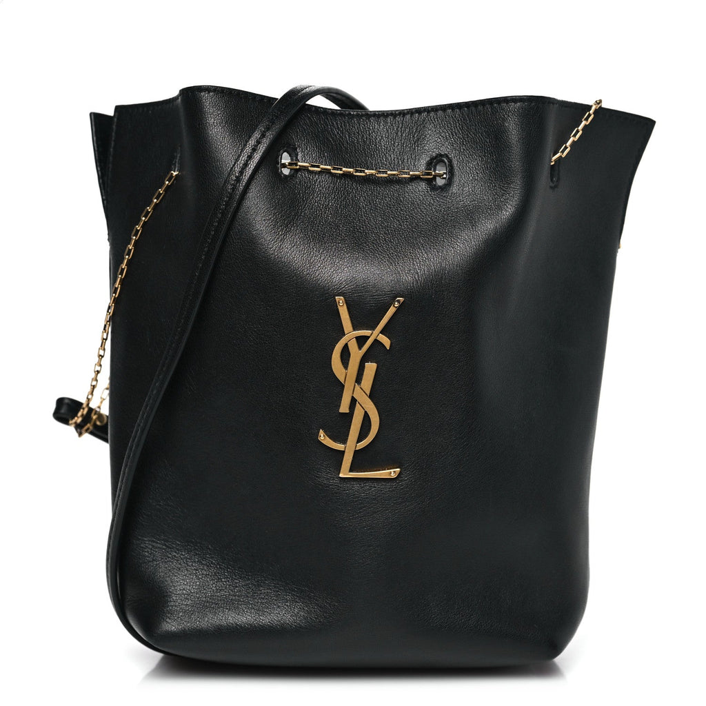 Lambskin Pochon Shoulder Bag Black