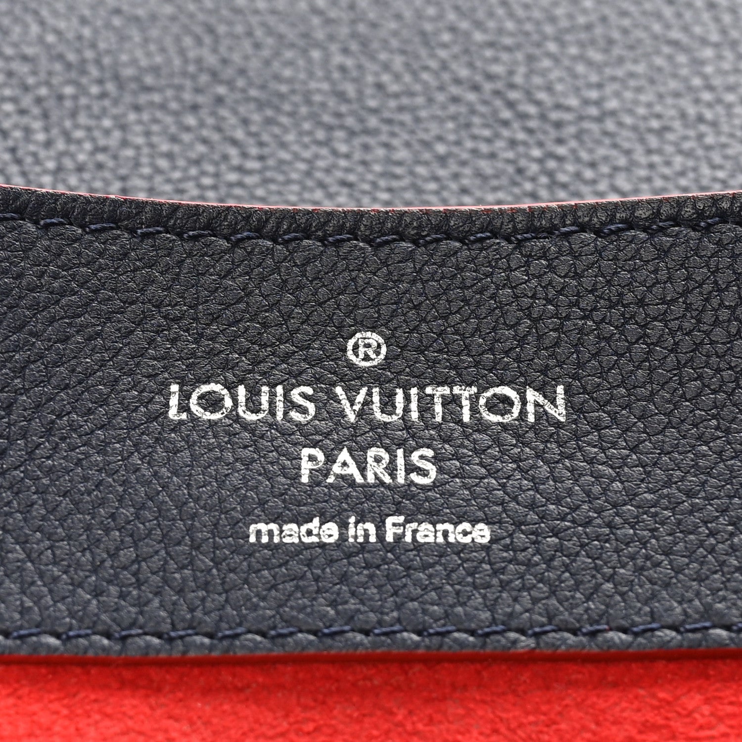 Soft Calfskin Lockme Backpack Marine Rouge