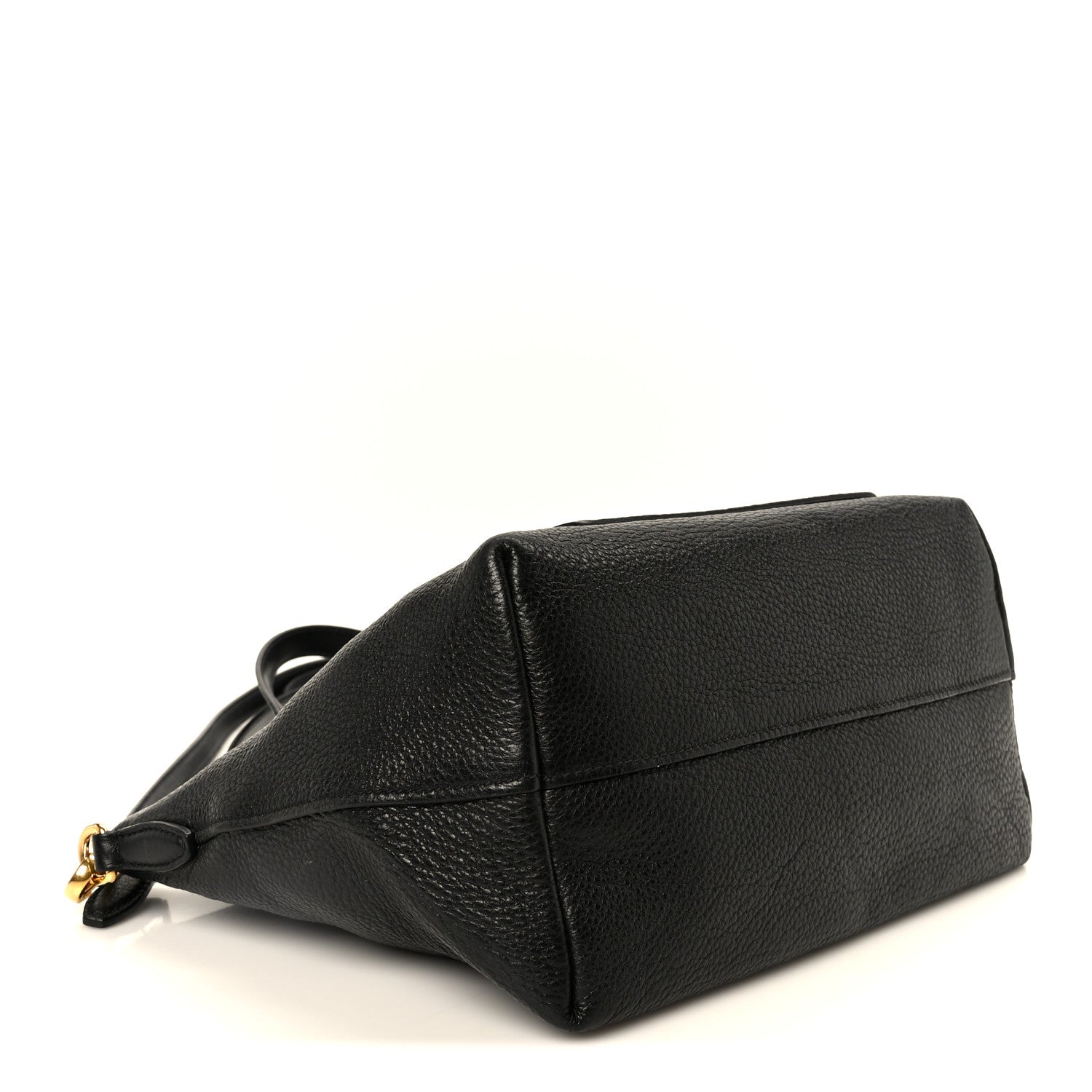 Vitello Daino Pocket Small Tote Black
