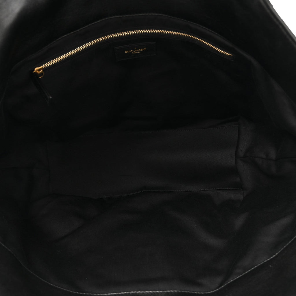 Lambskin Quilted Medium Icare Shopping Tote Black