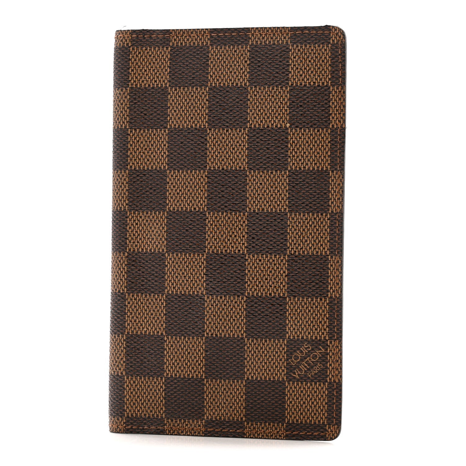 Damier Ebene Checkbook Cover Wallet