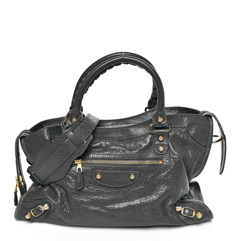 Agneau Giant 12 Gold Hardware City Gris Fossile