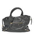 Agneau Giant 12 Gold Hardware City Gris Fossile