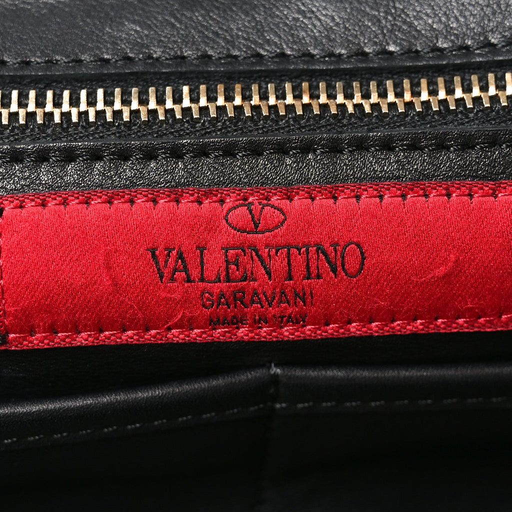 Vitello Medium Rockstud Tote Tote Black
