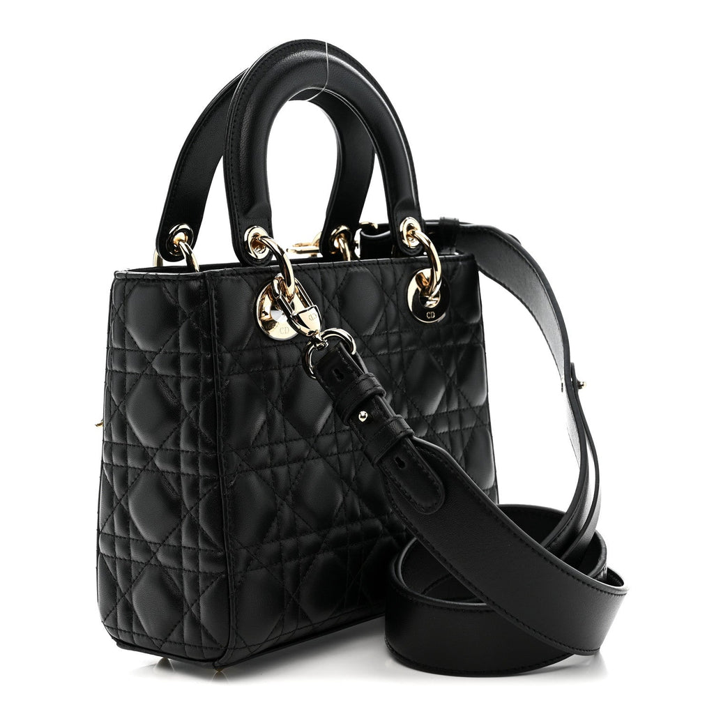 Lambskin Cannage Small My ABCDior Lady Dior Black
